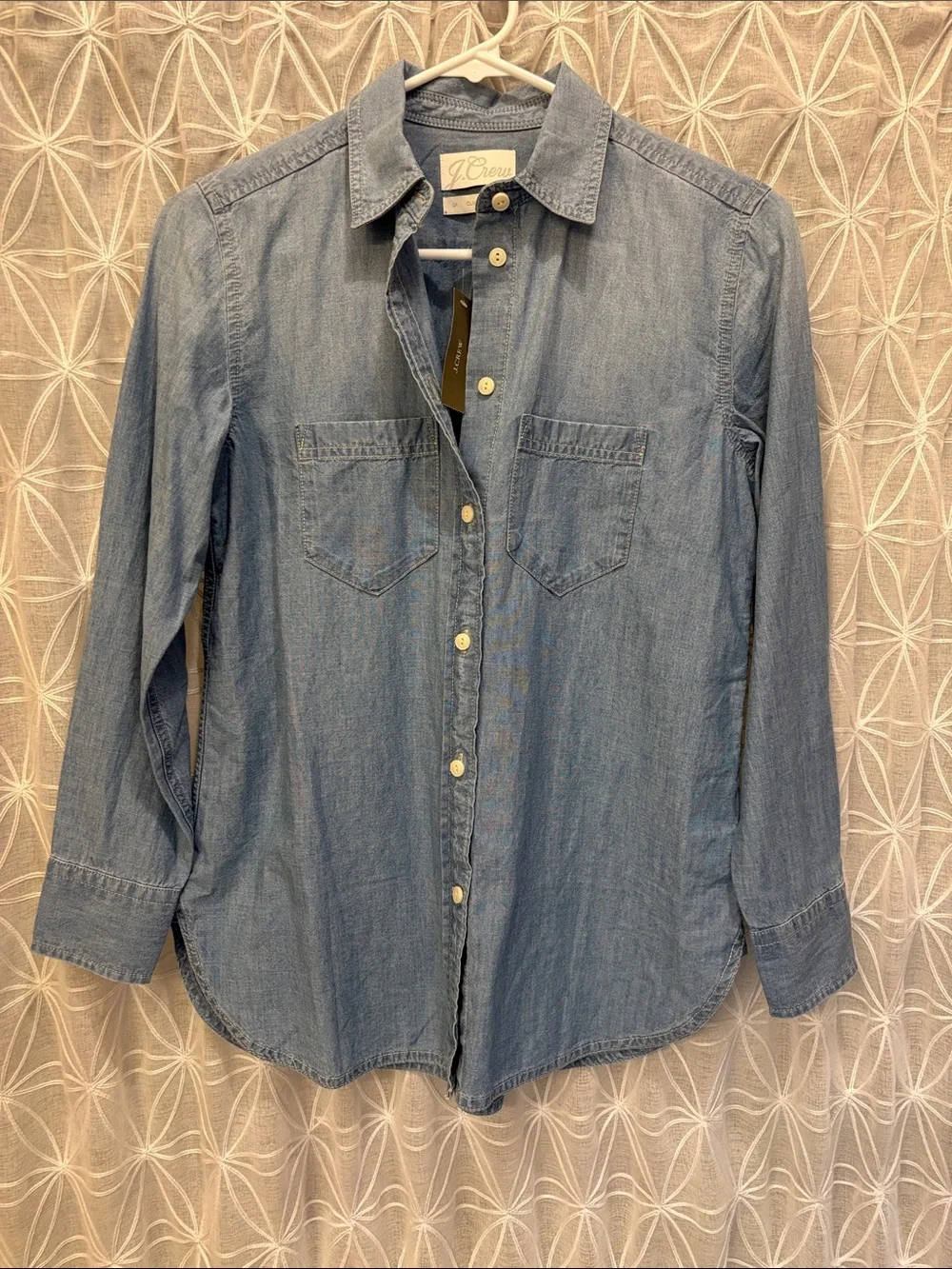J. Crew Light Blue Denim Button-Front Shirt
